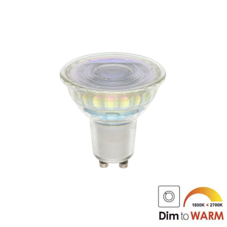 LED lamp GU10 7Watt dimbaar dim to warm