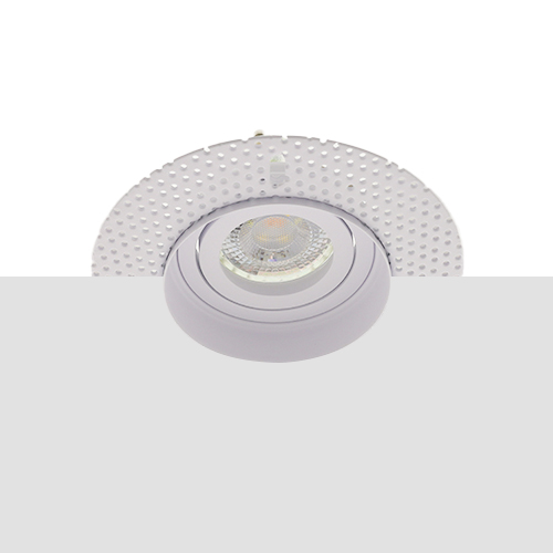 LED trimless stucframe spot kantelbaar GU10 COB 7Watt rond WIT dimbaar
