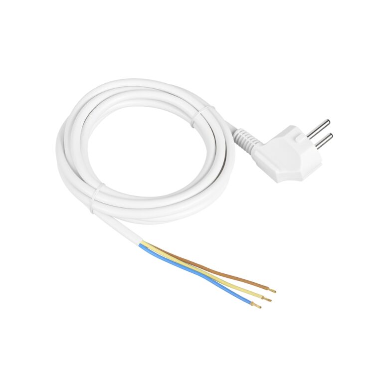 Aansluitsnoer met stekker 3x1.0 van 1.5-meter met open eind