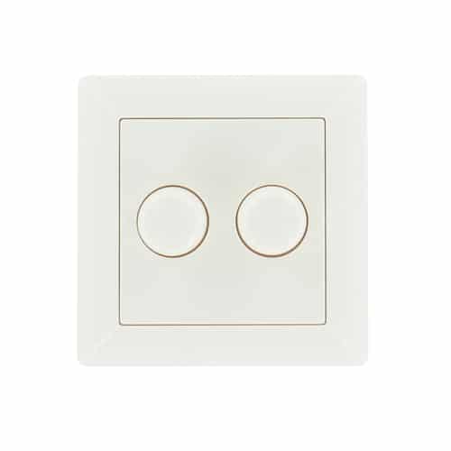 Enkelvoudig afdekraam duo dimmer model Jung wit