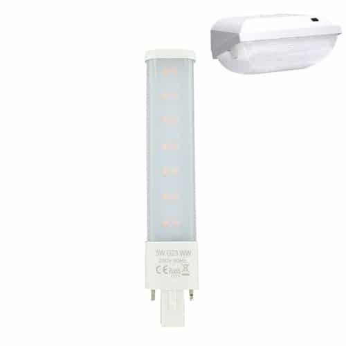 LED lamp G23 5Watt Kleur 827 Lang 170 Vervanger voor 9W