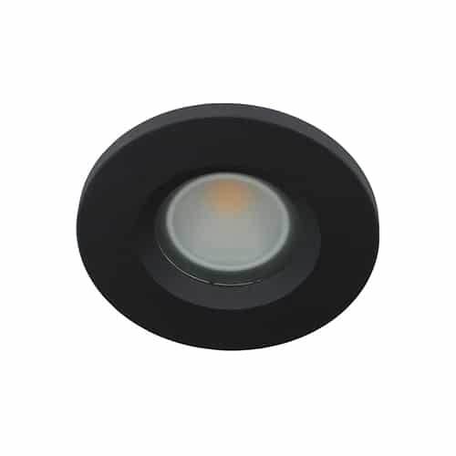 LED spot MR16 COB 3Watt rond ZWART IP65 dimbaar (12 Volt)