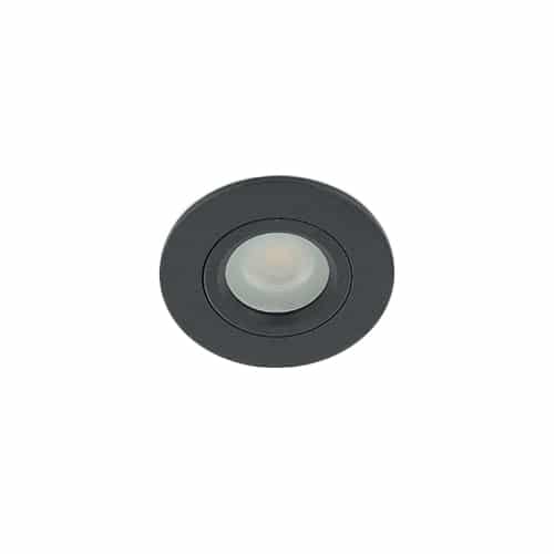 LED mini spot MR11 3.7Watt rond ZWART IP65 dimbaar (12Volt)