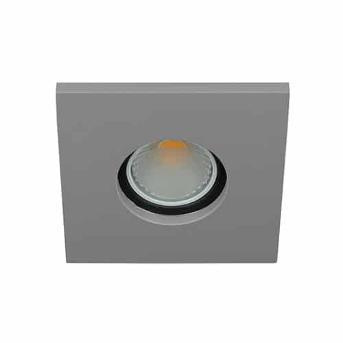 LED spot GU10 COB 3Watt vierkant GRIJS IP65 dimbaar
