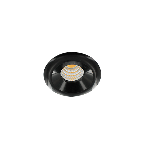 Eris LED mini spot 3Watt rond ZWART dimbaar