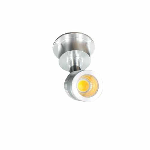 Eris LED mini opbouwspot vitrine kantelbaar ALU 3Watt COB dimbaar
