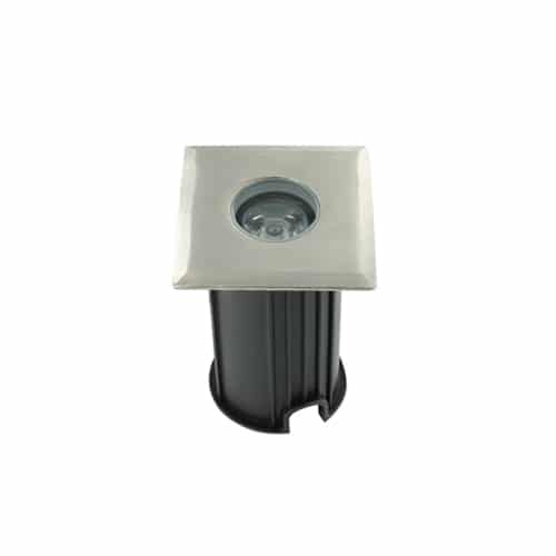 Rota LED mini grondspot 1Watt RVS 304 vierkant IP65