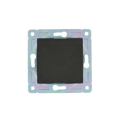 Enkelvoudige hotel wissel-schakelaar Nero zwart