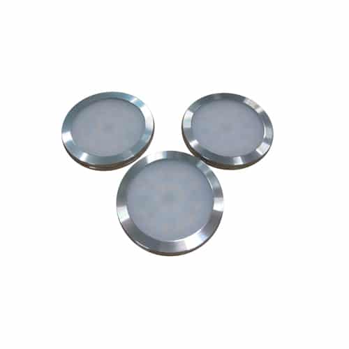 LED keukenspots meubelspots opbouwspot IP20 3x2Watt rond 12Volt (set)