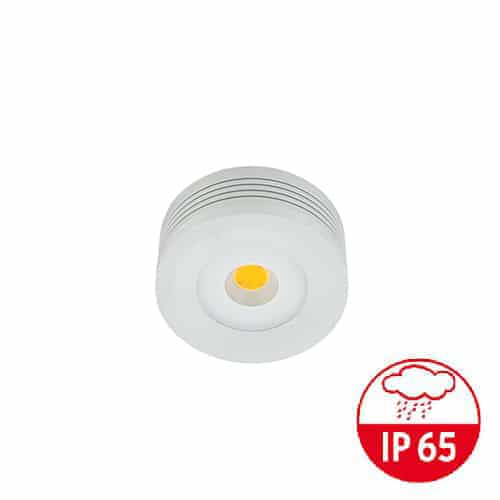 LED mini opbouwspot ALU IP65 5Watt rond dimbaar