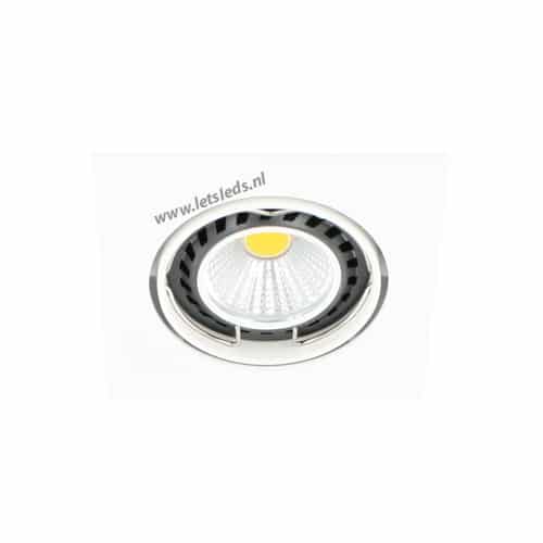 LED spot WIT kantelbaar GU10 COB 5Watt vierkant dimbaar