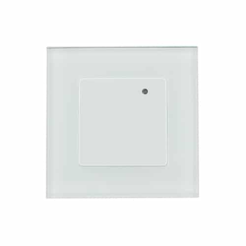 Microwave bewegingsmelder inbouw snel montage WIT glas - 3draads