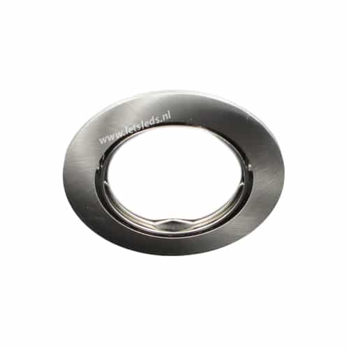 LED lamp armatuur rond NIKKEL kantelbaar