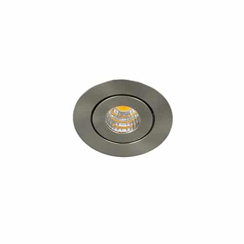 Libra LED mini spot kantelbaar 3Watt rond NIKKEL IP65 dimbaar