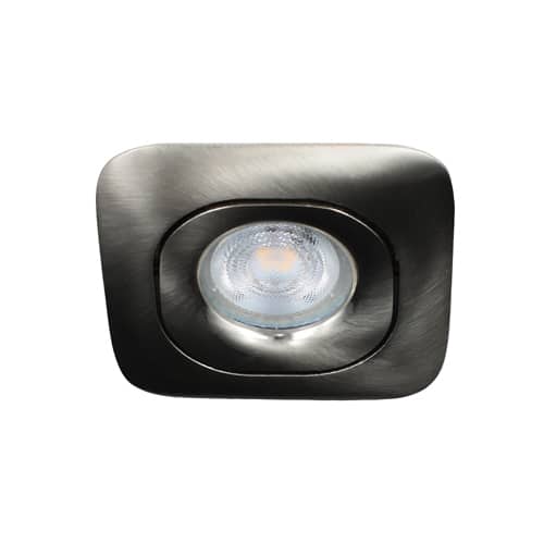 Philips LED spot GU10 3.7Watt vierkant NIKKEL dimbaar
