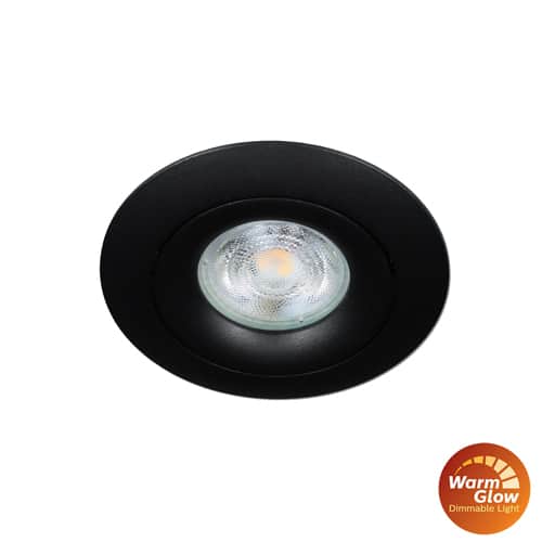 Philips LED spot GU10 2.6Watt rond ZWART dimbaar Warm Glow