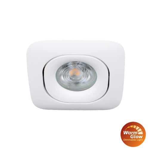 Philips LED spot GU10 2.6Watt vierkant WIT dimbaar Warm Glow