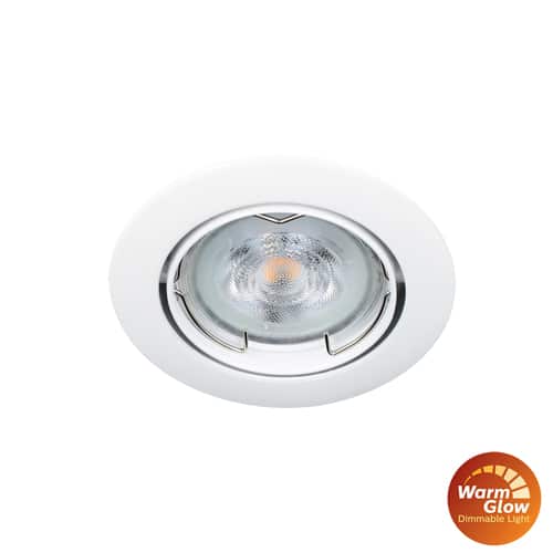 Philips LED spot WIT kantelbaar GU10 2.6Watt rond dimbaar Warm Glow