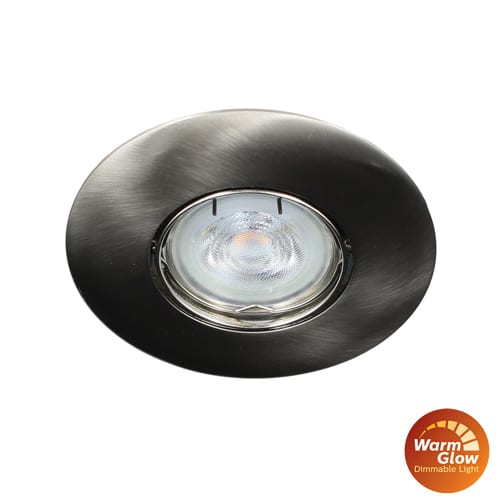 Philips LED spot kantelbaar GU10 2.6Watt rond NIKKEL dimbaar Warm Glow