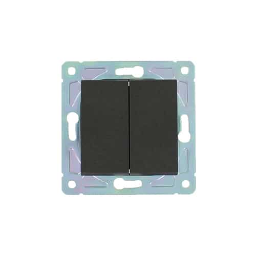 Serie hotel wissel-schakelaar Nero zwart