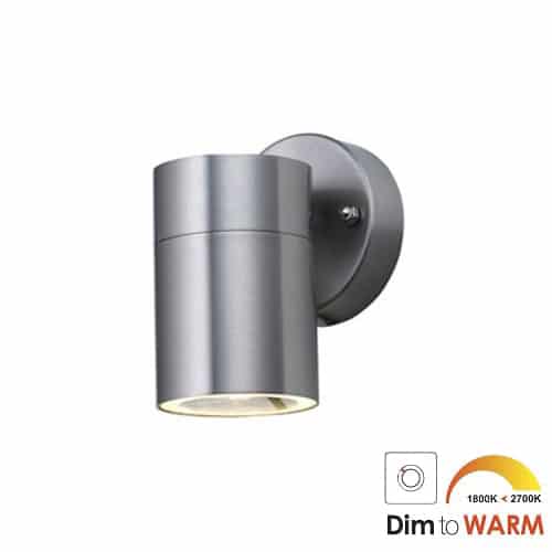 Wandlamp LED 1x7Watt RVS 230Volt IP44 dimbaar