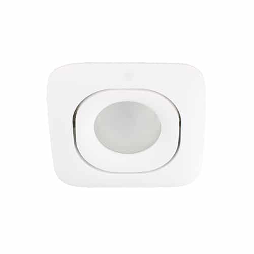 Slimme LED RGBW-CCT spot WIT kantelbaar GU10 5Watt vierkant NOVO