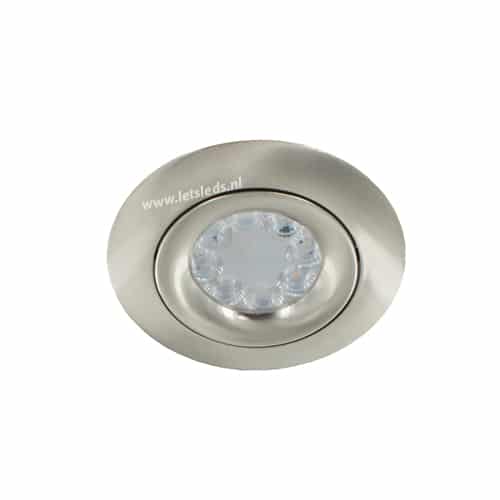 Slimme LED RGBW spot NIKKEL kantelbaar GU10 4Watt rond Miboxer-MiLight