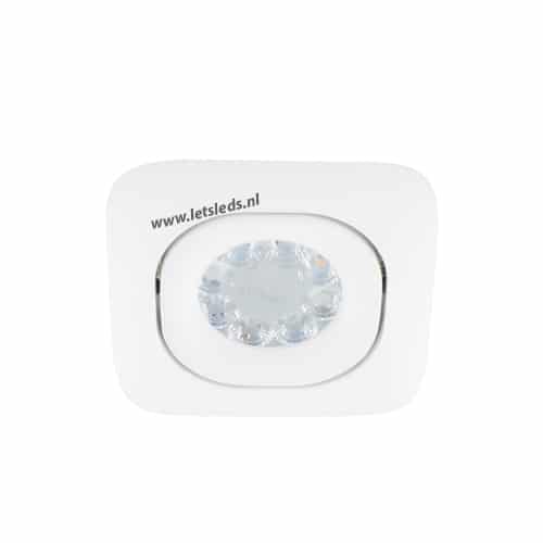 Slimme LED RGBW spot WIT kantelbaar GU10 4Watt vierkant Miboxer-MiLight