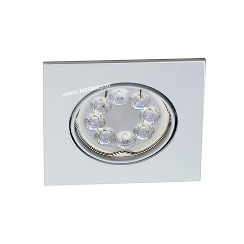 Slimme LED RGBW spot WIT kantelbaar GU10 4Watt vierkant Miboxer-MiLight