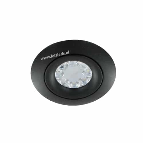 Slimme LED RGBW spot ZWART kantelbaar GU10 4Watt rond Miboxer-MiLight