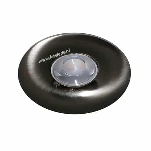 Smart LED RGBW spot GU10 6Watt NIKKEL rond dimbaar