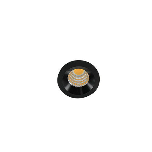 Eris LED mini spot 3Watt rond ZWART dimbaar