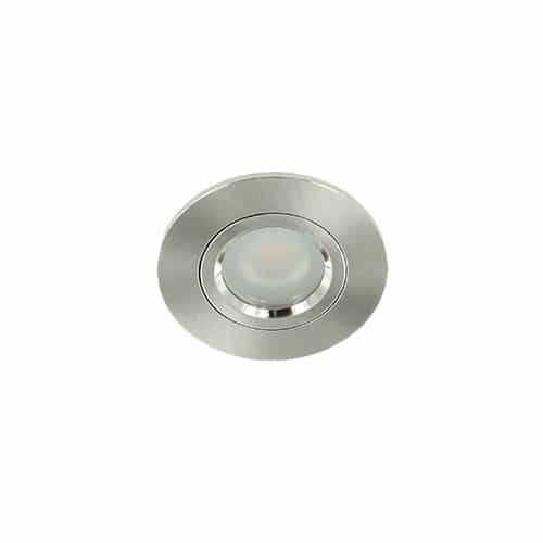 LED mini spot MR11 3.7Watt rond NIKKEL IP65 dimbaar (12Volt)