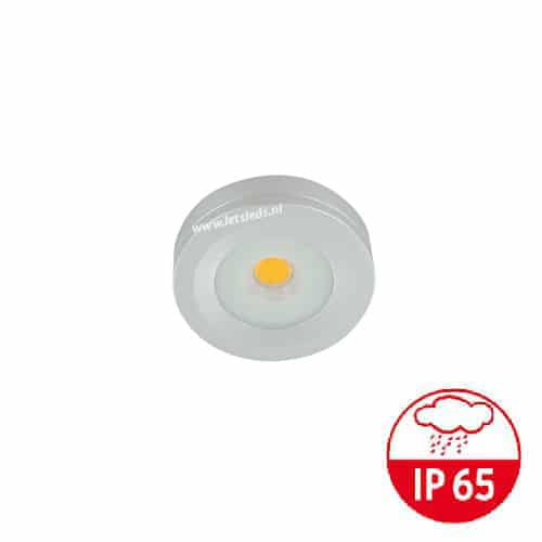 LED mini opbouwspot ALU IP65 3Watt rond dimbaar