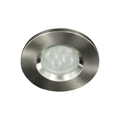 LED spot MR16 4Watt rond NIKKEL IP65 dimbaar (12 Volt)