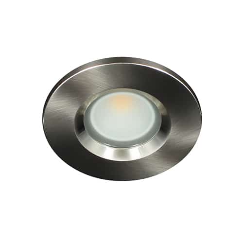 LED spot MR16 COB 5Watt rond NIKKEL IP65 dimbaar (12 Volt)