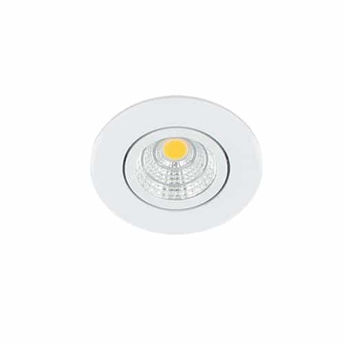 LED mini spot kantelbaar 3Watt rond WIT dimbaar