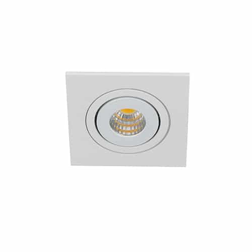 Libra LED mini spot kantelbaar 3Watt vierkant WIT IP65 dimbaar