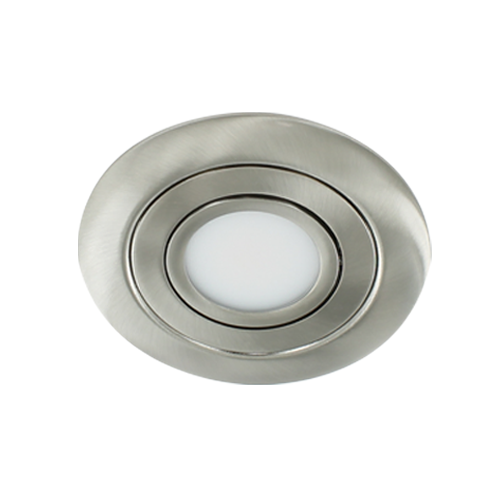 LED spot XL kantelbaar 5Watt rond NIKKEL IP65 dimbaar