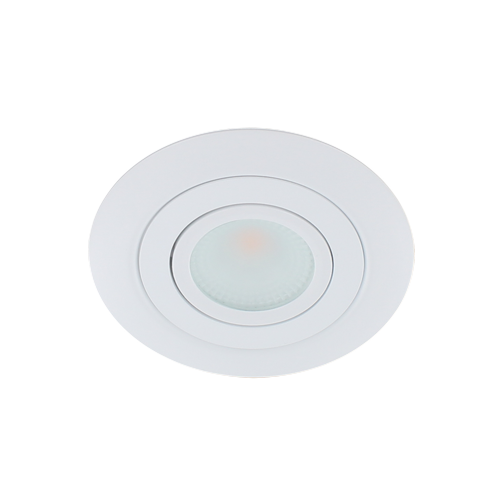 LED spot XL kantelbaar 5Watt rond WIT IP65 dimbaar