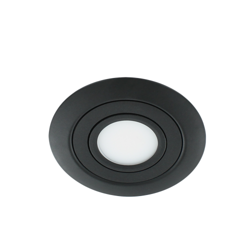 LED spot XL kantelbaar 5Watt rond ZWART IP65 dimbaar