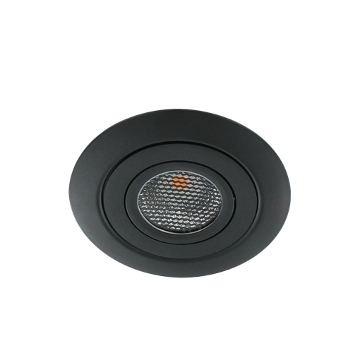 LED spot XL kantelbaar 5Watt rond ZWART IP65 dimbaar