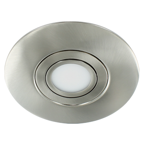 LED spot XXL kantelbaar 5Watt rond NIKKEL IP65 dimbaar