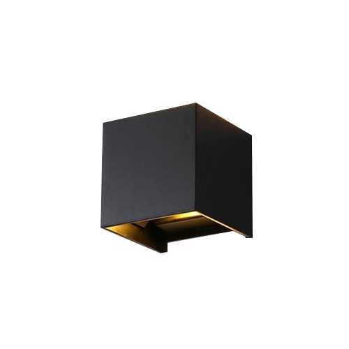 Qube Dimbaar Schuttinglamp LED 6Watt ZWART 230Volt IP65