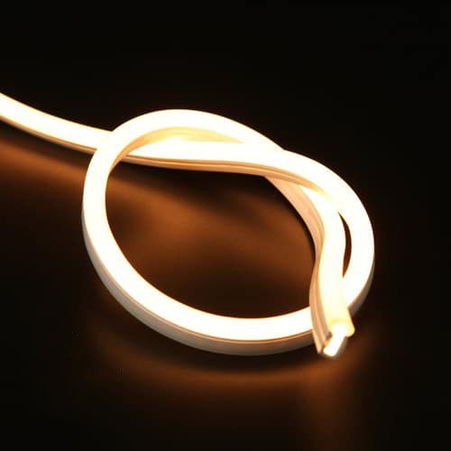 LED strip 230V - neon flex warm wit IP67 dimbaar - op maat per 100cm - compleet met stekker