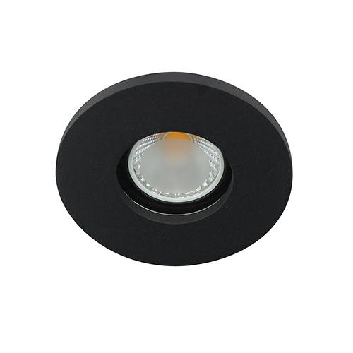 Camilla LED spot GU10 COB 5Watt rond ZWART IP65 dimbaar