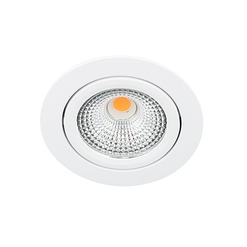 Bella Ondiepe LED spot kantelbaar 5Watt rond WIT IP65 dimbaar
