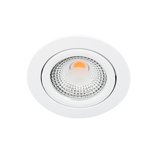 Bella Ondiepe LED spot kantelbaar 5Watt rond WIT dimbaar