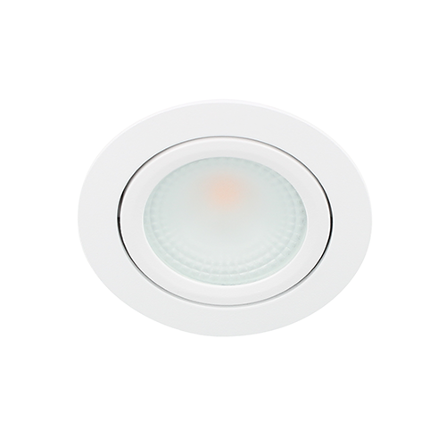 Bella Ondiepe LED spot kantelbaar 5Watt rond WIT dimbaar