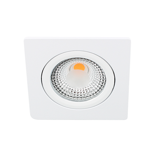 Bella Ondiepe LED spot kantelbaar 5Watt vierkant WIT IP65 dimbaar